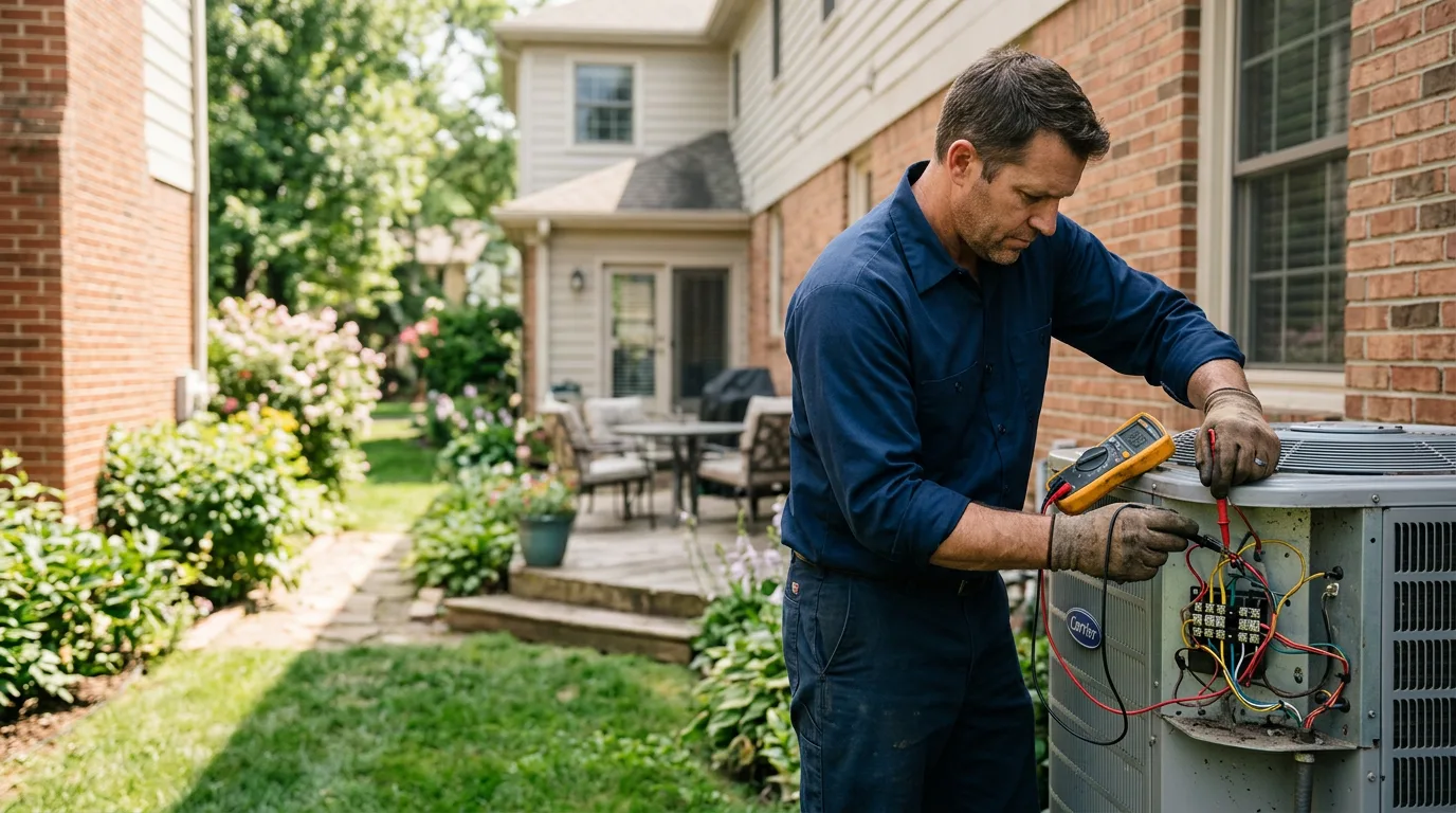 HVAC technician working near Union Bridge, MD